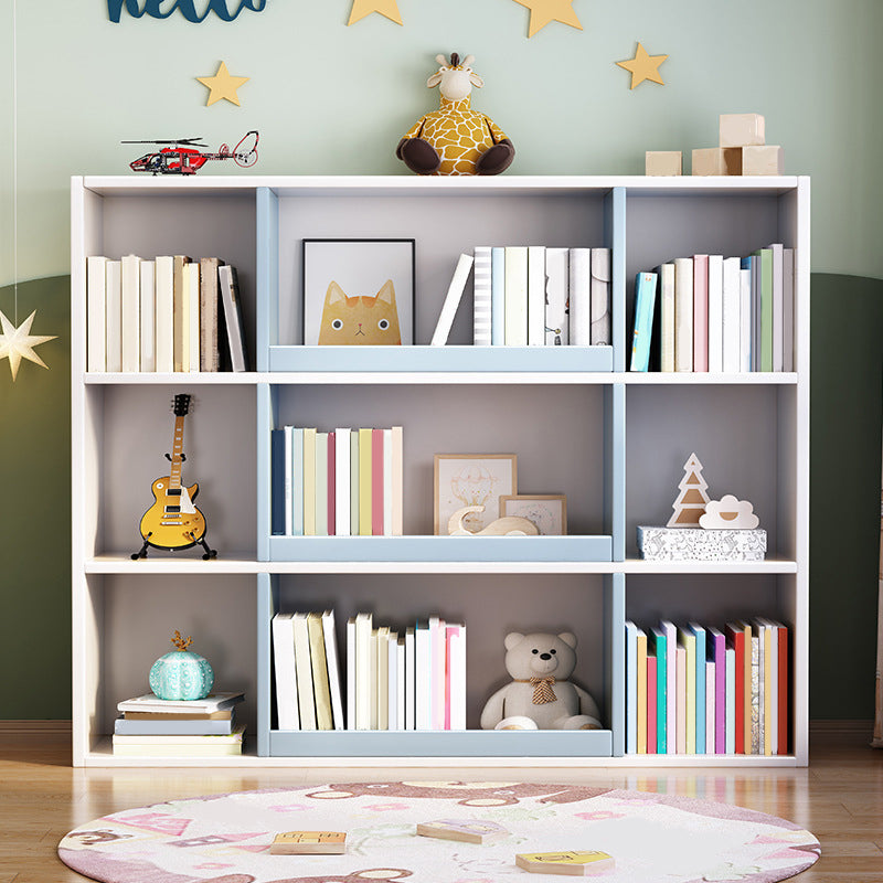 Modern Standard Bookshelf 3 Shelf Wood Closed Back Bookcase 47" H X 12" W