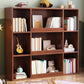 Modern Standard Bookshelf 3 Shelf Wood Closed Back Bookcase 47" H X 12" W