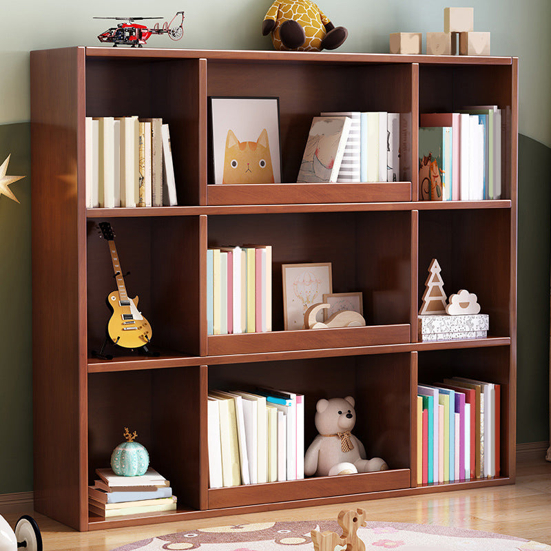 Modern Standard Bookshelf 3 Shelf Wood Closed Back Bookcase 47" H X 12" W