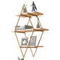 Luxury Floating Bookshelf Metal Lozenge Open Back Book Shelf