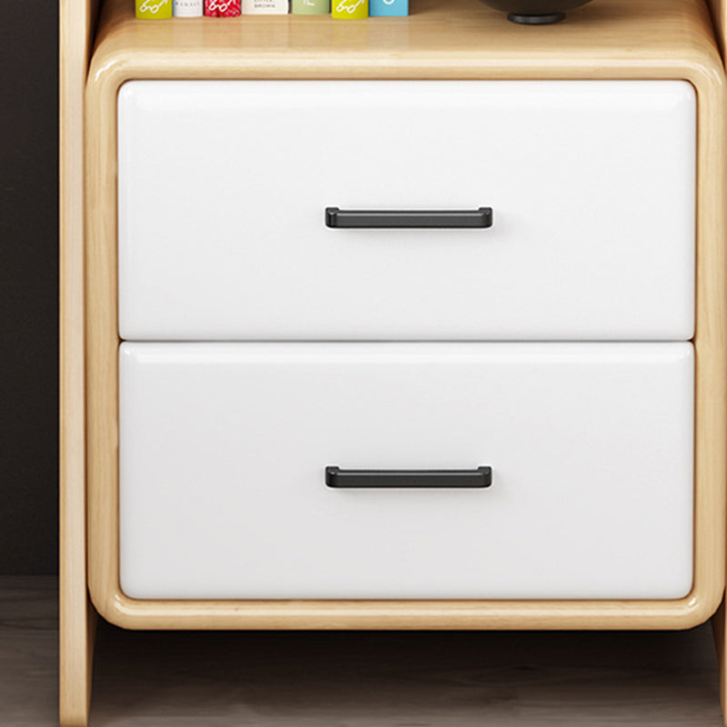 はしご本棚引き出しストレージ付きモダンな木製本棚47 "H x 14" w