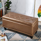 15.7" W Cushioned Bench Upholstered Mid-Century Modern Seating Bench Gold Clearhalo 'Benches' 'Chairs & Seating' 'furn' 'furn_benches' 'Furniture' 'Living Room Furniture' 6047500