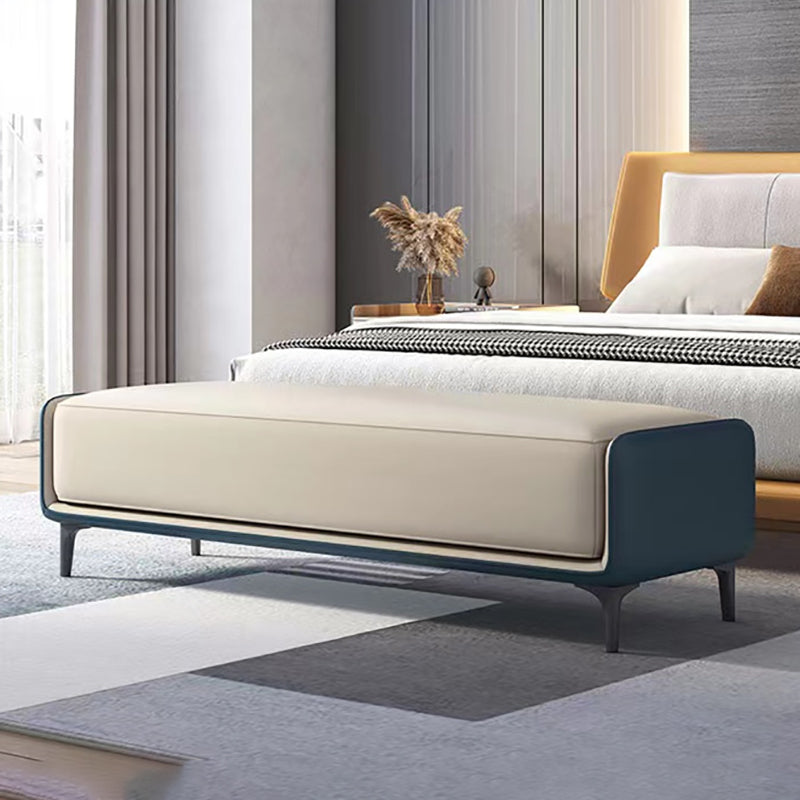 47.2"L Upholstered Seating Bench Cushioned Entryway and Bedroom Bench with Legs Clearhalo 'Benches' 'Chairs & Seating' 'furn' 'furn_benches' 'Furniture' 'Living Room Furniture' 6047559