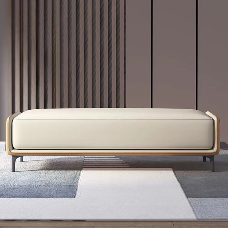 47.2"L Upholstered Seating Bench Cushioned Entryway and Bedroom Bench with Legs Clearhalo 'Benches' 'Chairs & Seating' 'furn' 'furn_benches' 'Furniture' 'Living Room Furniture' 6047567