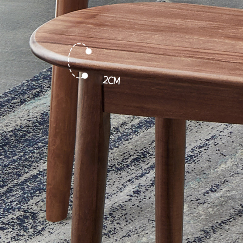 Moderne moderne bank 17,72 inch H dennenbank met rechte benen