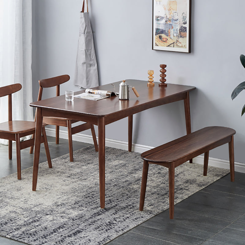 Moderne moderne bank 17,72 inch H dennenbank met rechte benen