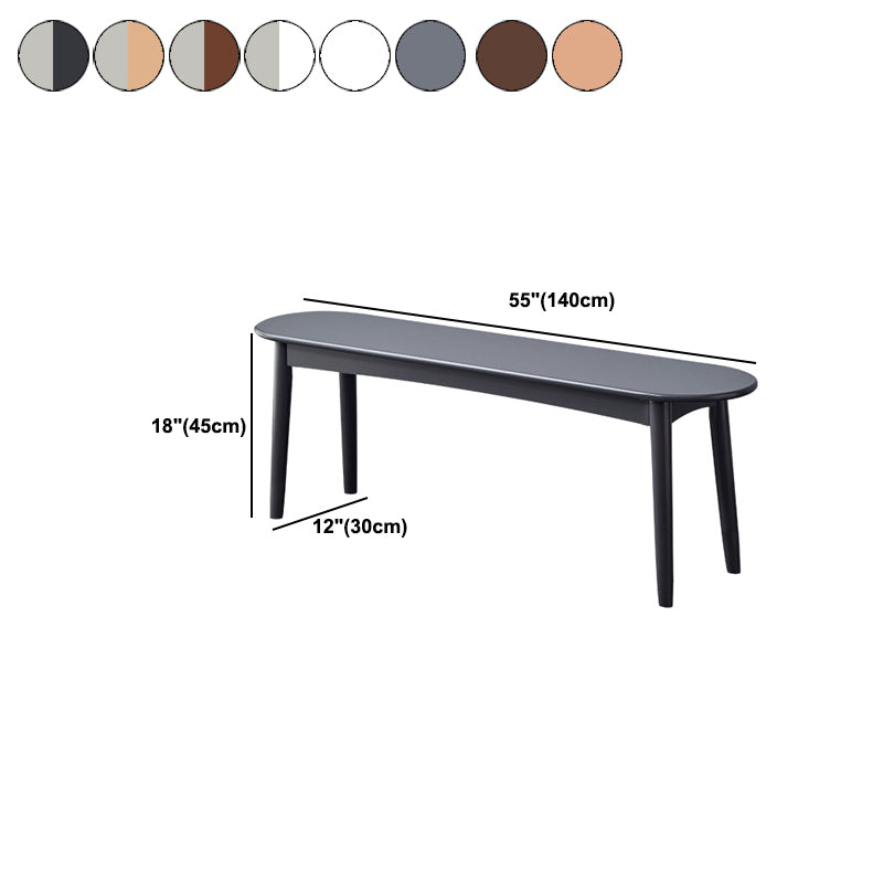 Moderne moderne bank 17,72 inch H dennenbank met rechte benen