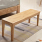 13.8 Inch Wide Seating Bench Modern Solid Wood Bench with Legs Clearhalo 'Benches' 'Chairs & Seating' 'furn' 'furn_benches' 'Furniture' 'Living Room Furniture' 6047593
