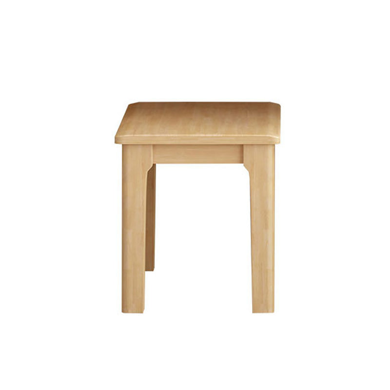 13.8 Inch Wide Seating Bench Modern Solid Wood Bench with Legs 16"L x 14"W x 18"H Natural Clearhalo 'Benches' 'Chairs & Seating' 'furn' 'furn_benches' 'Furniture' 'Living Room Furniture' 6047594