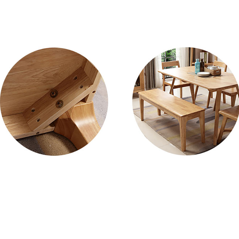 13.8 Inch Wide Seating Bench Modern Solid Wood Bench with Legs Clearhalo 'Benches' 'Chairs & Seating' 'furn' 'furn_benches' 'Furniture' 'Living Room Furniture' 6047602