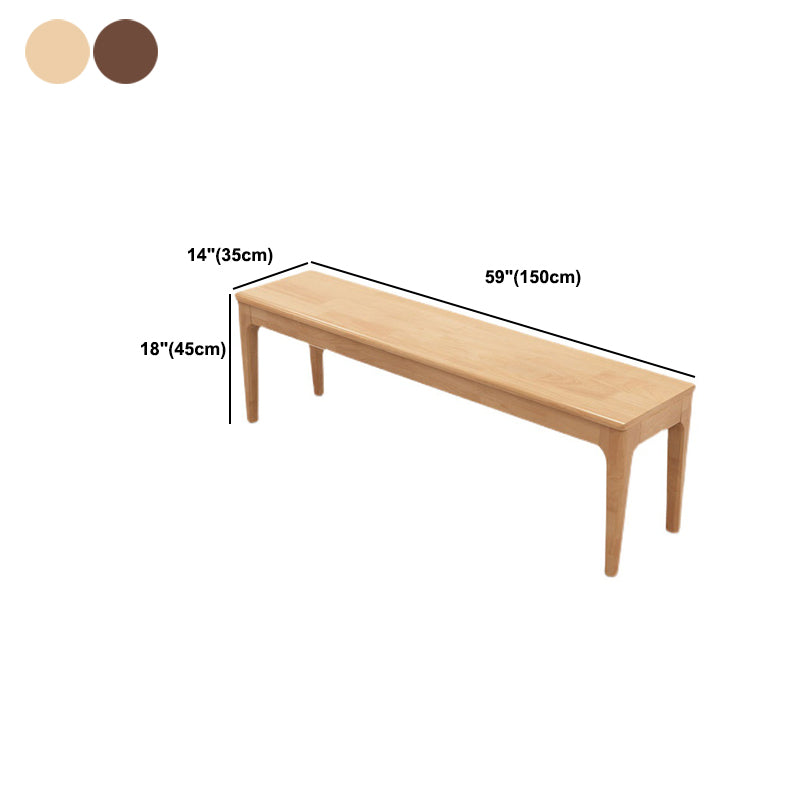 13.8 Inch Wide Seating Bench Modern Solid Wood Bench with Legs Clearhalo 'Benches' 'Chairs & Seating' 'furn' 'furn_benches' 'Furniture' 'Living Room Furniture' 6047608