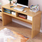 Parsons Modern Computer Desk Rectangular Solid Wood Writing Desk 47"L x 16"W x 30"H Natural Clearhalo 'furn' 'furn_office_desk' 'Furniture' 'Office Desks' 'Office Furniture' 'office_desk' 6047657