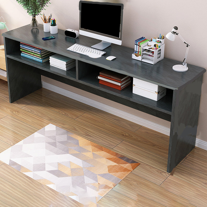 Parsons Modern Computer Desk Rectangular Solid Wood Writing Desk 78.7"L x 15.7"W x 29.9"H Grey Clearhalo 'furn' 'furn_office_desk' 'Furniture' 'Office Desks' 'Office Furniture' 'office_desk' 6047661