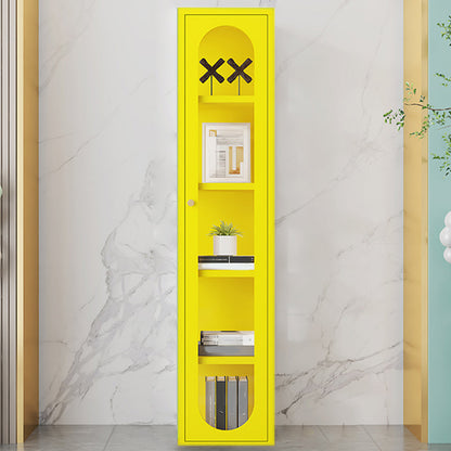 Visualizzazione in acciaio inossidabile mobile moderno con porte di vetro