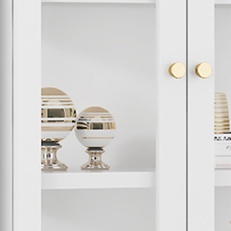 Visualizzazione in acciaio inossidabile mobile moderno con porte di vetro