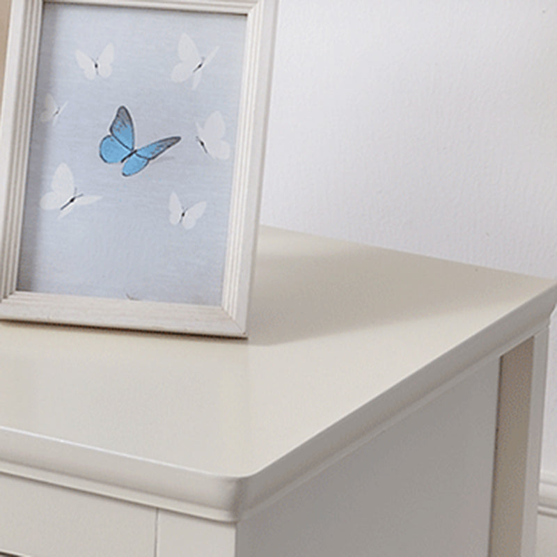 Moderna mesa de noche de madera maciza dormitorio de 2 caviones de noche con 4 patas