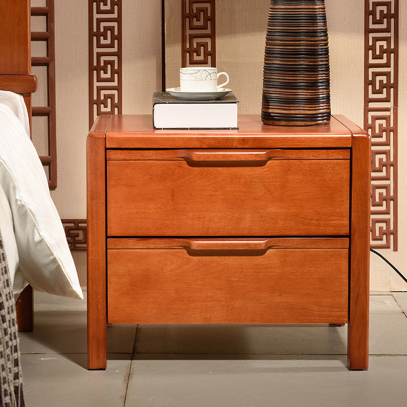 Table de nuit de 2 dessinateurs Modern Wood Wood Tablette, 19,3 "de haut