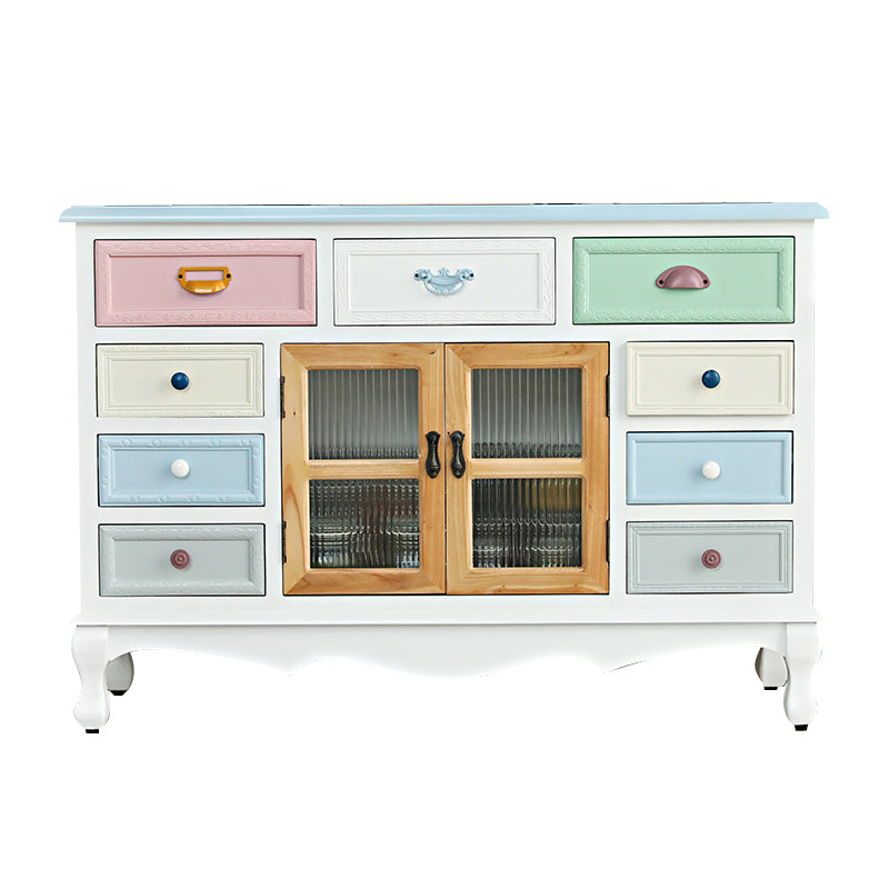 Nautische gemanipuleerde hout op de slaapkamer van hout opbergkast met laden