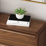 コンテンポラリーの木製収納チェスト16 "Wホームチェスト引き出し付き