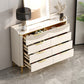 Glam Wooden Storage Chest Bedroom Chest in White with Drawers Clearhalo 'Bedroom Furniture' 'Dressers & Chests' 'dressers_chests' 'furn' 'furn_dressers_chests' 'Furniture' 6048016