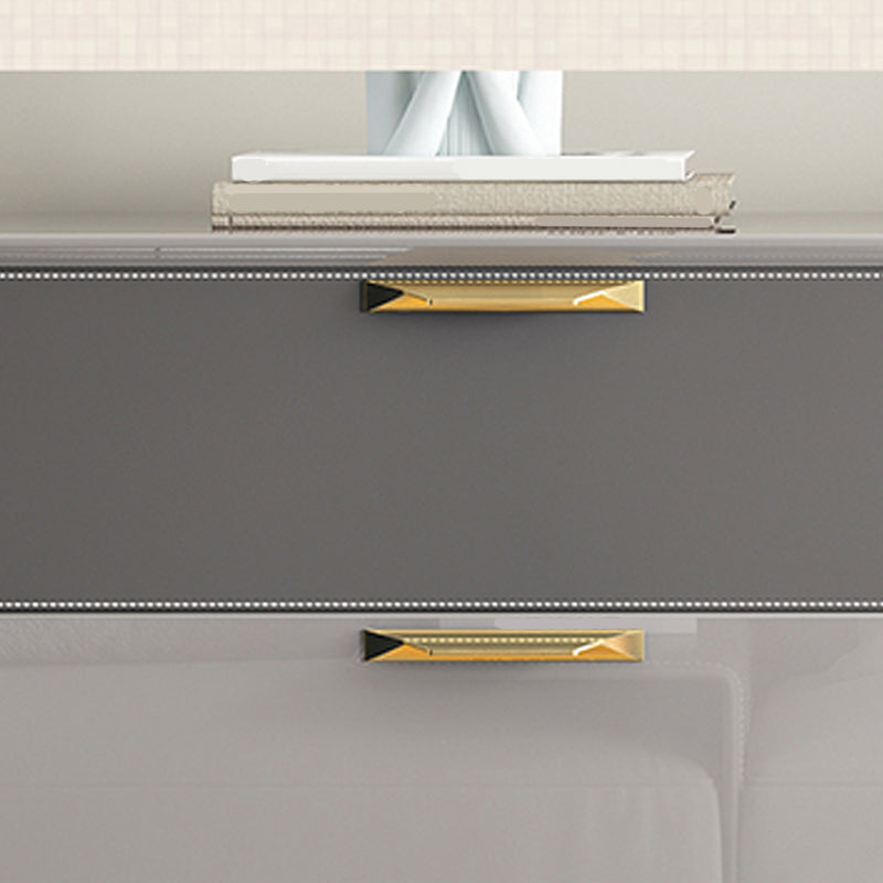 Glam houten opbergkist 16 "W thuiskist in grijs met laden