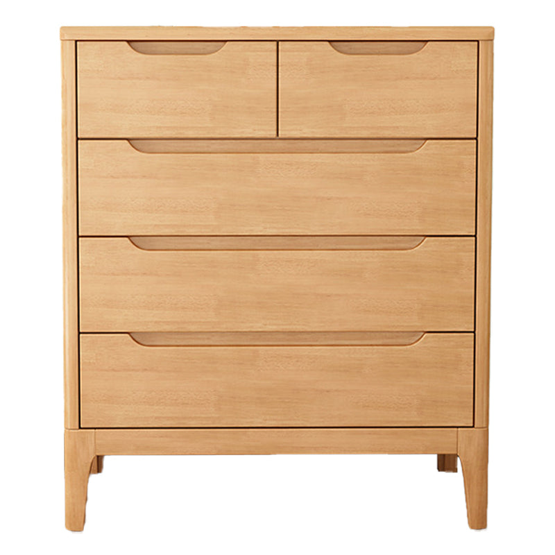 Modern 16 "W opbergkist rubberen houten thuiskist met laden