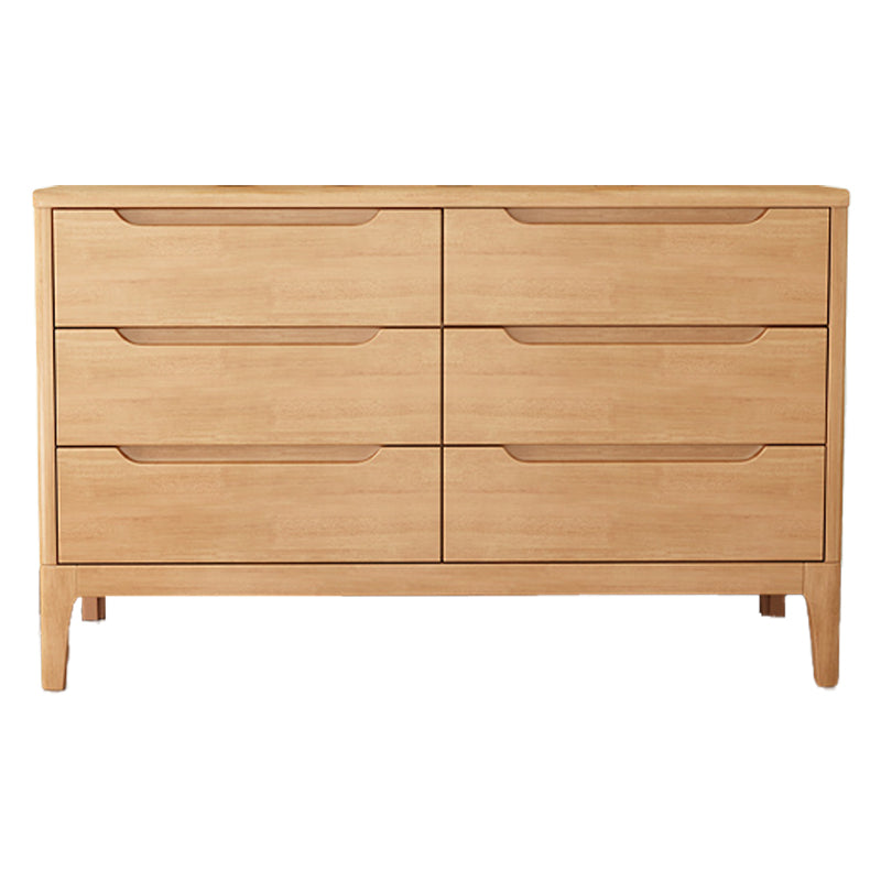 Modern 16 "W opbergkist rubberen houten thuiskist met laden