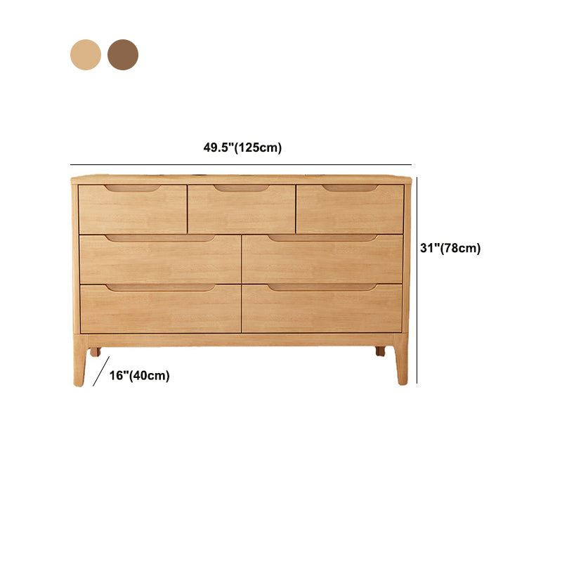 Modern 16 "W opbergkist rubberen houten thuiskist met laden