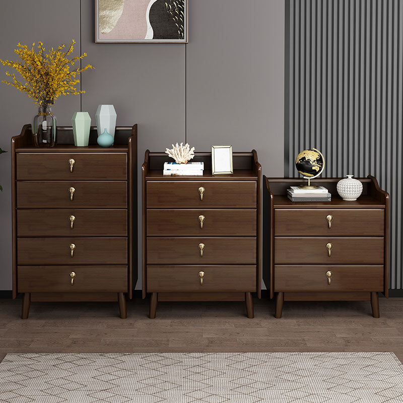 Glam Rubber Wood Bedroom Storage Chest Vertical Chest with Drawers Clearhalo 'Bedroom Furniture' 'Dressers & Chests' 'dressers_chests' 'furn' 'furn_dressers_chests' 'Furniture' 6048082