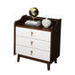 Glam Rubber Wood Bedroom Storage Chest Vertical Chest with Drawers Walnut White 3 Clearhalo 'Bedroom Furniture' 'Dressers & Chests' 'dressers_chests' 'furn' 'furn_dressers_chests' 'Furniture' 6048086
