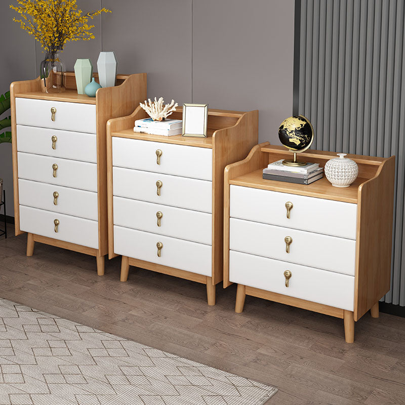Glam Rubber Wood Bedroom Storage Chest Vertical Chest with Drawers Clearhalo 'Bedroom Furniture' 'Dressers & Chests' 'dressers_chests' 'furn' 'furn_dressers_chests' 'Furniture' 6048087