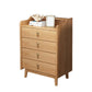 Glam Rubber Wood Bedroom Storage Chest Vertical Chest with Drawers Natural 4 Clearhalo 'Bedroom Furniture' 'Dressers & Chests' 'dressers_chests' 'furn' 'furn_dressers_chests' 'Furniture' 6048090