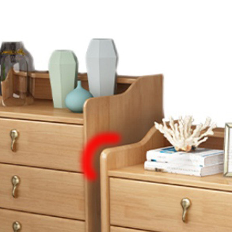 Glam Rubber Wood Bedroom Storage Chest Vertical Chest with Drawers Clearhalo 'Bedroom Furniture' 'Dressers & Chests' 'dressers_chests' 'furn' 'furn_dressers_chests' 'Furniture' 6048099