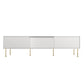 Wooden Enclosed Storage TV Stand Luxury White TV Cabinet for Home Clearhalo 'furn' 'furn_tv_stands_entertainment_centers' 'Furniture' 'Living Room Furniture' 'TV Stands & Entertainment Centers' 'TV Stands & Media Storage Furniture' 'tv_stands_entertainment_centers' 6048125