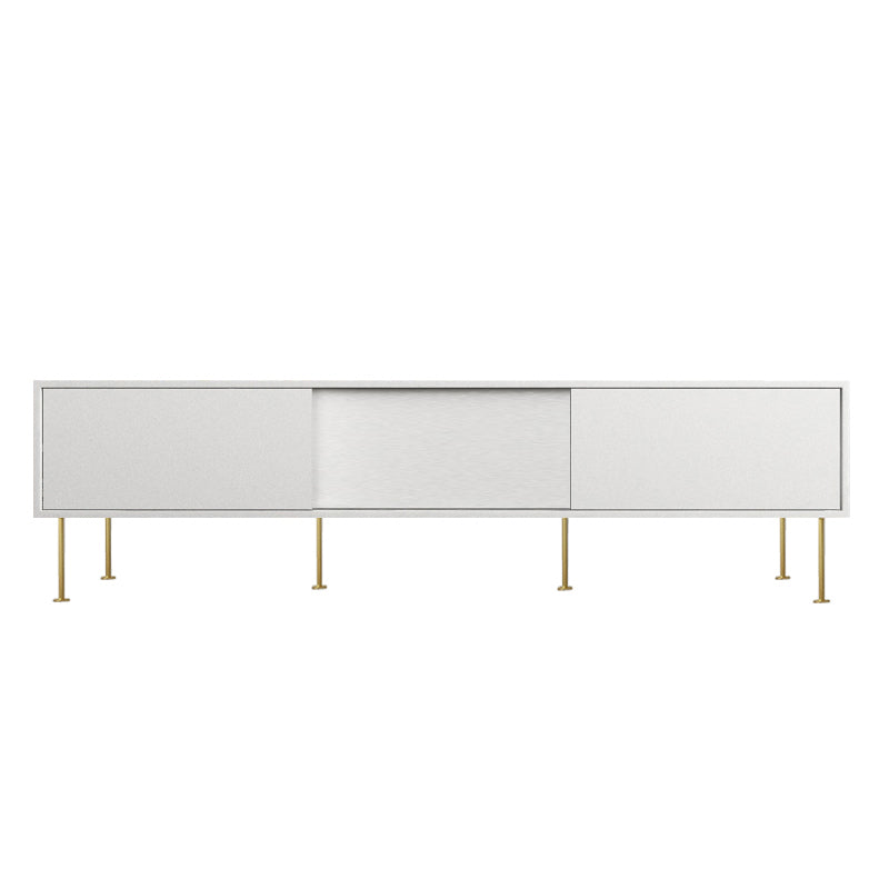 Wooden Enclosed Storage TV Stand Luxury White TV Cabinet for Home Clearhalo 'furn' 'furn_tv_stands_entertainment_centers' 'Furniture' 'Living Room Furniture' 'TV Stands & Entertainment Centers' 'TV Stands & Media Storage Furniture' 'tv_stands_entertainment_centers' 6048125