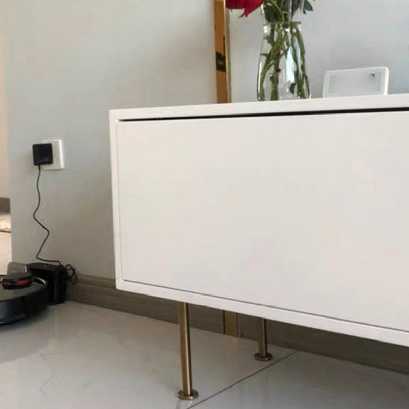 Wooden Enclosed Storage TV Stand Luxury White TV Cabinet for Home Clearhalo 'furn' 'furn_tv_stands_entertainment_centers' 'Furniture' 'Living Room Furniture' 'TV Stands & Entertainment Centers' 'TV Stands & Media Storage Furniture' 'tv_stands_entertainment_centers' 6048127