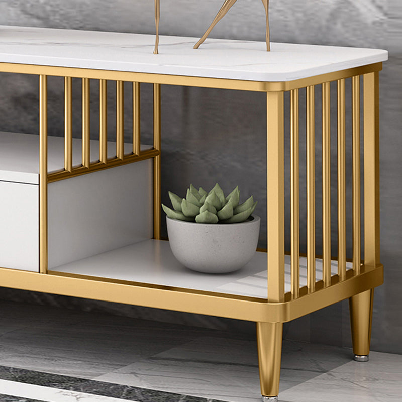 Italiaans rockboard tv -kast modern eenvoudige kleine familie woonkamer marmeren tv -standaard