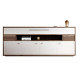 Modern TV Stand Console Faux Wood TV Stand Console with 2 Storage Clearhalo 'furn' 'furn_tv_stands_entertainment_centers' 'Furniture' 'Living Room Furniture' 'TV Stands & Entertainment Centers' 'TV Stands & Media Storage Furniture' 'tv_stands_entertainment_centers' 6048270