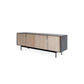Italian Minimalist Solid Wood TV Cabinet Creative Log Storage Cabinet TV Stand