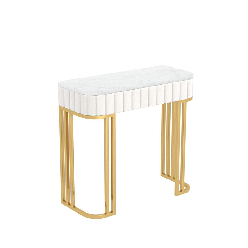 Console in marmo glam Tabella 14 "W Half Moon Console Accent Table per Hall