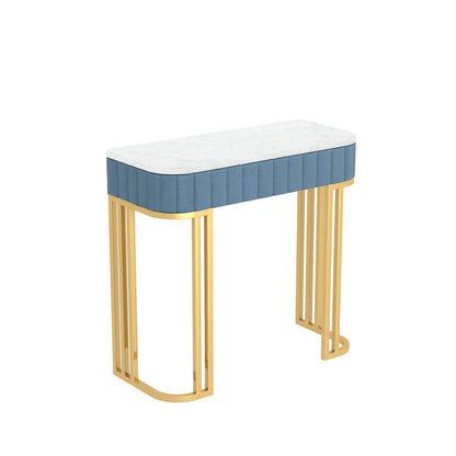 Console in marmo glam Tabella 14 "W Half Moon Console Accent Table per Hall