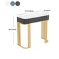 Console in marmo glam Tabella 14 "W Half Moon Console Accent Table per Hall
