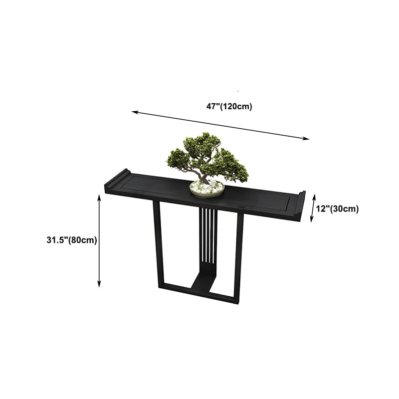 Console ovale da 11,8 "W del tavolo ovale moderno console in legno massiccio
