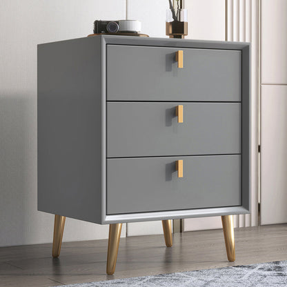 Table de nuit en bois massif moderne lit de nuit de lit moderne avec 3 tiroirs pour le salon 18 "W x 24" H