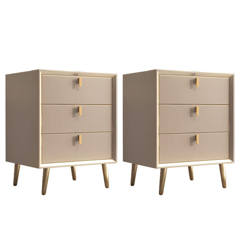 Table de nuit en bois massif moderne lit de nuit de lit moderne avec 3 tiroirs pour le salon 18 "W x 24" H