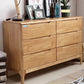 Contemporary Rubber Wood Storage Chest Home Chest with Drawers Natural 6 Clearhalo 'Bedroom Furniture' 'Dressers & Chests' 'dressers_chests' 'furn' 'furn_dressers_chests' 'Furniture' 6048530
