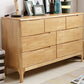 Contemporary Rubber Wood Storage Chest Home Chest with Drawers Natural 7 Clearhalo 'Bedroom Furniture' 'Dressers & Chests' 'dressers_chests' 'furn' 'furn_dressers_chests' 'Furniture' 6048532
