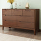 Contemporary Rubber Wood Storage Chest Home Chest with Drawers Nut-Brown 7 Clearhalo 'Bedroom Furniture' 'Dressers & Chests' 'dressers_chests' 'furn' 'furn_dressers_chests' 'Furniture' 6048539