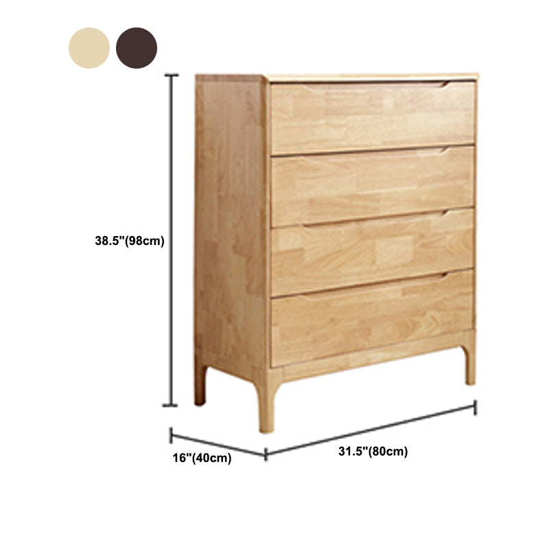 Contemporary Rubber Wood Storage Chest Home Chest with Drawers Clearhalo 'Bedroom Furniture' 'Dressers & Chests' 'dressers_chests' 'furn' 'furn_dressers_chests' 'Furniture' 6048543