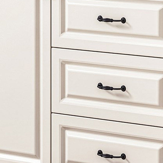 Armoire d'accent moderne du milieu du siècle armoire de rangement carrée avec tiroir